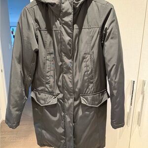 Winter downfilled coat.